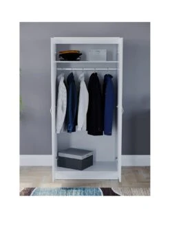 Vida Designs Riano 2 Door Wardrobe - White -Oleu Furniture Shop RVKDY SQ3 0000000013 WHITE SLa