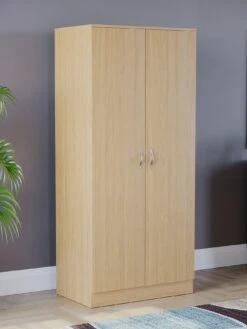 Vida Designs Riano 2 Door Wardrobe - Pine Effect
