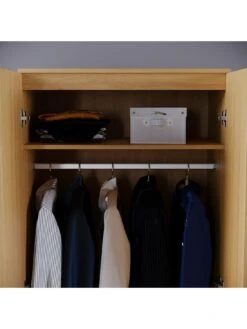 Vida Designs Riano 2 Door Wardrobe - Pine Effect 12 Vida Designs Riano 2 Door Wardrobe - Pine Effect -Oleu Furniture Shop RVKE3 SQ5 0000000144 PINE SLd1