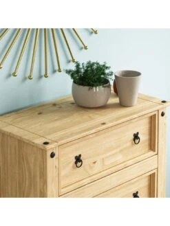 Vida Designs Corona Solid Pine 4 Drawer Chest -Oleu Furniture Shop RVKEL SQ6 0000000006 OAK SLd2