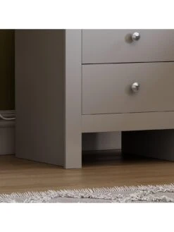 Vida Designs Arlington 2 Drawer Bedside Chest - Grey -Oleu Furniture Shop RVNW3 SQ5 0000000005 GREY SLd1