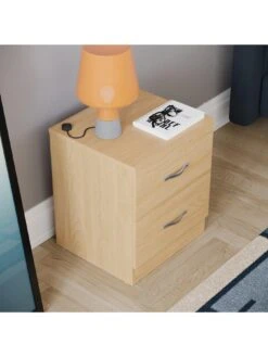 Vida Designs Riano Compact 2 Drawer Bedside Chest - Pine 11 Vida Designs Riano Compact 2 Drawer Bedside Chest - Pine -Oleu Furniture Shop RVPAC SQ4 0000000144 PINE SLd