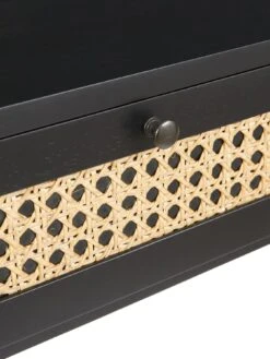 Very Home Torri Cane Console Desk - Black -Oleu Furniture Shop RVQN7 SQ6 0000000004 BLACK SLd2