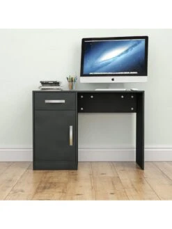 Vida Designs Hudson Computer Desk - Black 8 Vida Designs Hudson Computer Desk - Black -Oleu Furniture Shop RVUL3 SQ4 0000000004 BLACK SLd