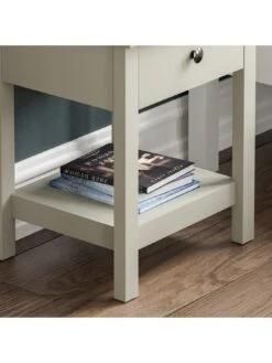 Vida Designs Arlington 1 Drawer Side Table - Grey -Oleu Furniture Shop RWQ3C SQ6 0000000005 GREY SLd2