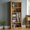 Vida Designs Corona Solid Pine Large Bookcase -Oleu Furniture Shop RWQER SQ1 0000000006 OAK SLf