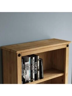 Vida Designs Corona Solid Pine Large Bookcase -Oleu Furniture Shop RWQER SQ5 0000000006 OAK SLd1