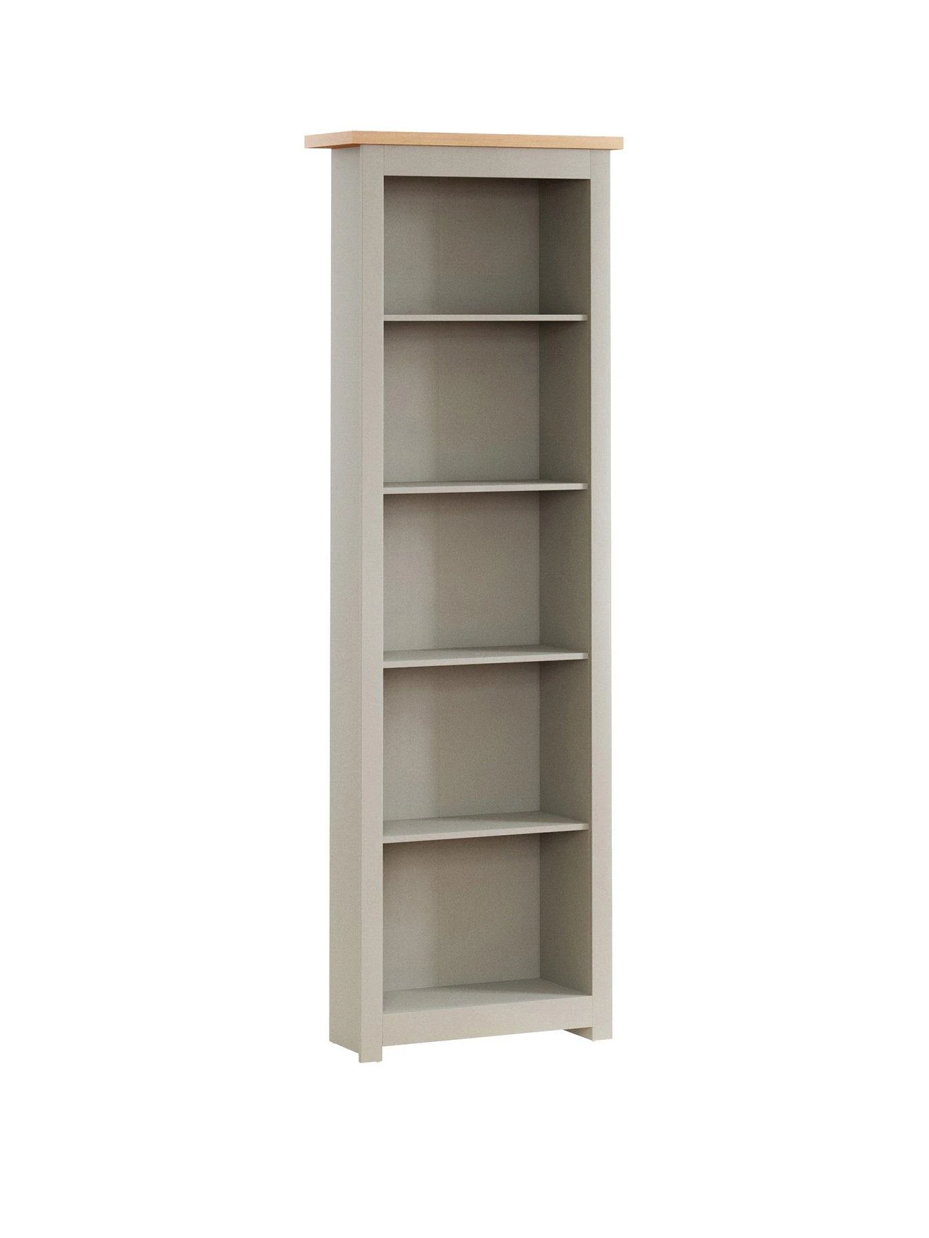 Vida Designs Arlington 5 Tier Bookcase - Grey 4 Vida Designs Arlington 5 Tier Bookcase - Grey - Image 2