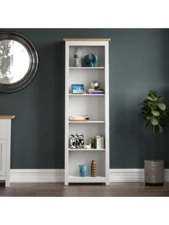 Vida Designs Arlington 5 Tier Bookcase - White -Oleu Furniture Shop RWQXL SQ7 0000000013 WHITE DGy