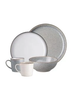 Denby Studio Grey 16 Piece Tableware Set 9 Denby Studio Grey 16 Piece Tableware Set -Oleu Furniture Shop RWYCH SQ2 0000000005 GREY SLd