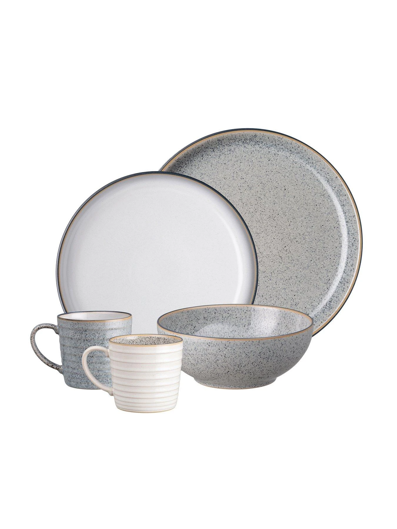 Denby Studio Grey 16 Piece Tableware Set 4 Denby Studio Grey 16 Piece Tableware Set - Image 2