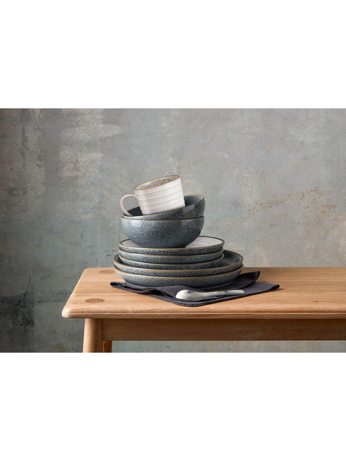 Denby Studio Grey 16 Piece Tableware Set 8 Denby Studio Grey 16 Piece Tableware Set - Image 6