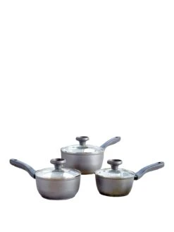 Prestige Earth Pan 3-Piece Saucepan Set With Lids