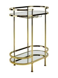Very Home Aruba New Drinks Trolley -Oleu Furniture Shop RXR7W SQ3 0000000036 GOLD SLd