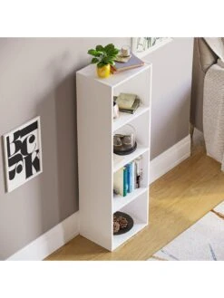 Vida Designs Oxford 4 Tier Cube Bookcase -Oleu Furniture Shop T3LQD SQ4 0000000013 WHITE SLd