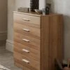 Everyday Panama 5 Drawer Chest - FSC® Certified -Oleu Furniture Shop T3XDG SQ1 0000000006 OAK RSr