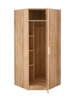 Everyday Panama Corner Wardrobe - FSC® Certified -Oleu Furniture Shop T3XMX SQ4 0000000006 OAK SLd