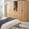 Everyday Panama 4 Door, 4 Drawer Combi Fitment Wardrobe With Mirror - FSC® Certified -Oleu Furniture Shop T3XMY SQ1 0000000006 OAK RSr