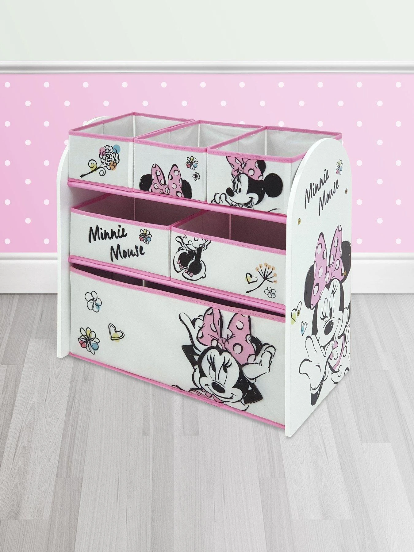 Minnie Mouse Classic Wooden Toy Organiser 3 Minnie Mouse Classic Wooden Toy Organiser