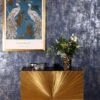 ARTHOUSE Stone Textures Navy/silver Wallpaper -Oleu Furniture Shop T4X7H SQ1 0000000048 NAVY SLf