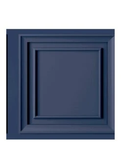 Fresco Wood Panel Blue Wallpaper -Oleu Furniture Shop T79AJ SQ2 0000000020 BLUE SLf