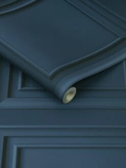 Fresco Wood Panel Blue Wallpaper -Oleu Furniture Shop T79AJ SQ4 0000000020 BLUE SLd