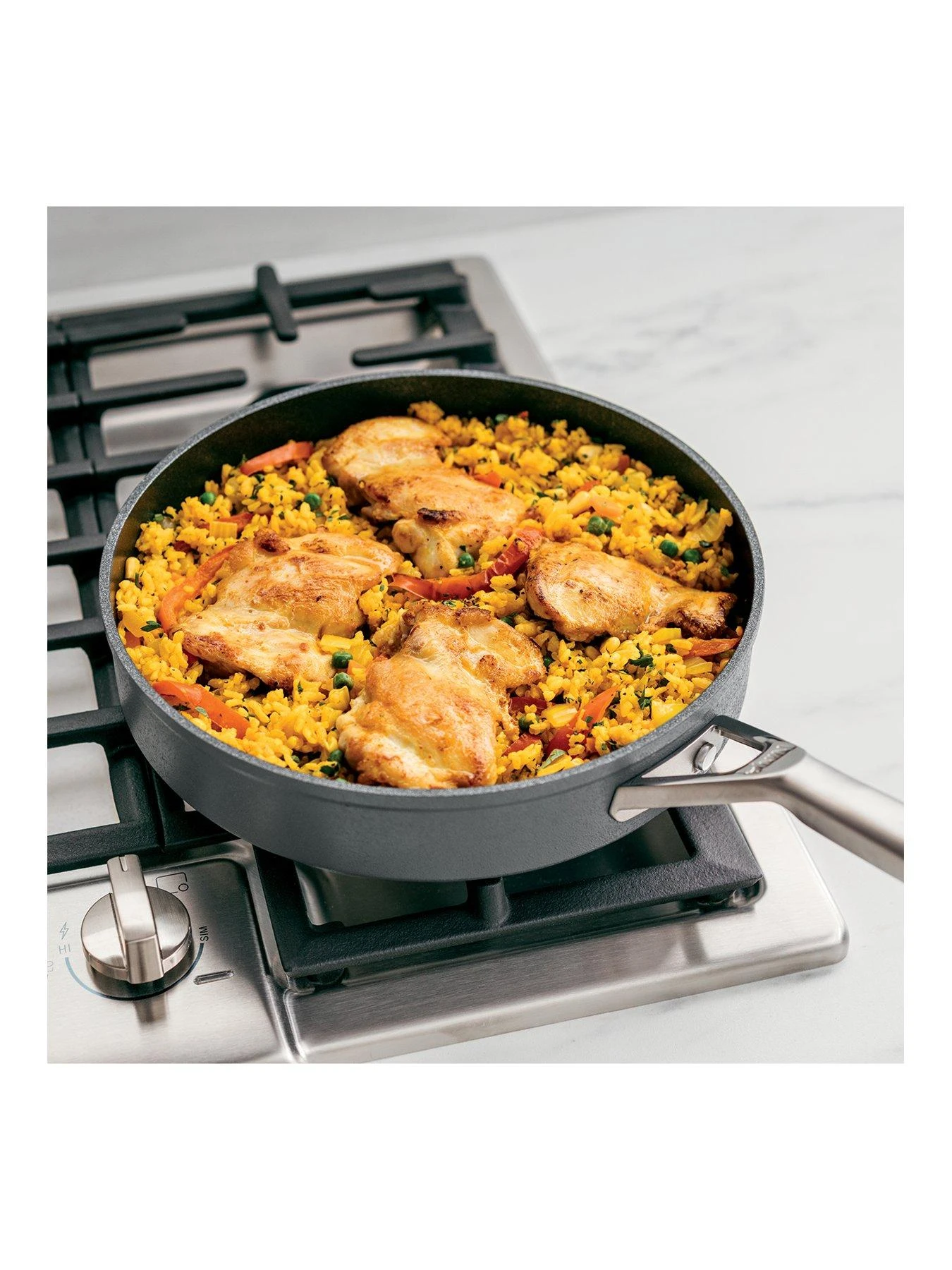 NINJA Foodi ZEROSTICK 26cm Saute Pan With Lid, Non Stick - C30126UK 4 NINJA Foodi ZEROSTICK 26cm Saute Pan With Lid, Non Stick - C30126UK - Image 2