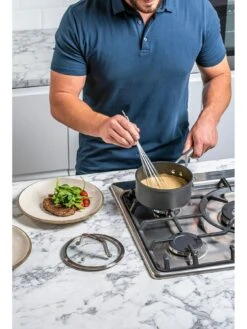 NINJA Foodi ZEROSTICK 3 Piece Pan Set - 16cm, 18cm And 20cm Saucepans, non Stick - C33000UK -Oleu Furniture Shop T9HPA SQ3 0000000005 GREY SLd1