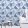 Fine D??cor Fine Decor Apex Geometric Blue Wallpaper