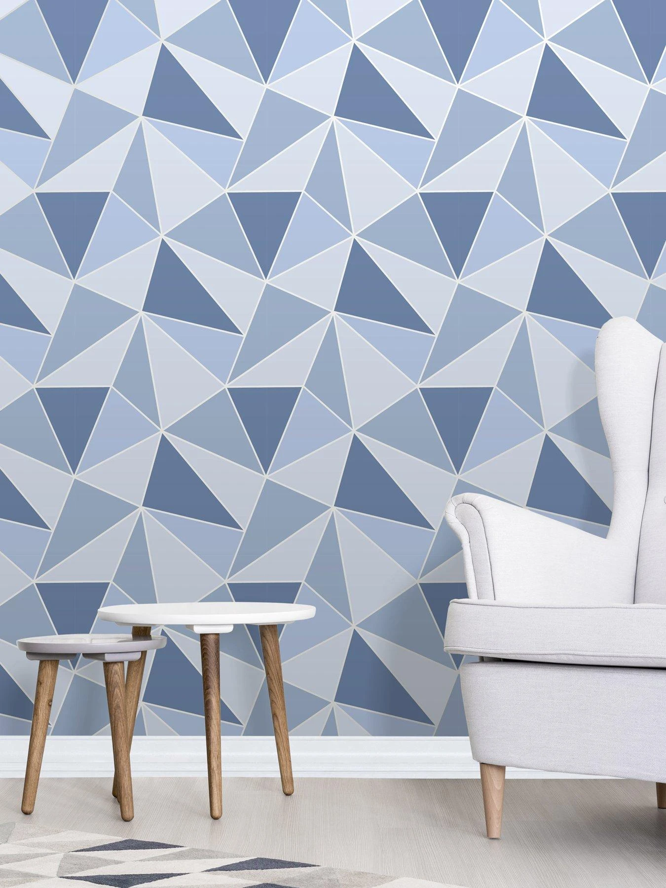 Fine D??cor Fine Decor Apex Geometric Blue Wallpaper 3 Fine D??cor Fine Decor Apex Geometric Blue Wallpaper