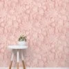 Fine Décor 3D Effect Floral Pink Wallpaper -Oleu Furniture Shop TC4X6 SQ1 0000000099 N A RSr