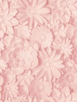 Fine Décor 3D Effect Floral Pink Wallpaper -Oleu Furniture Shop TC4X6 SQ2 0000000099 N A SLf