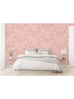 Fine Décor 3D Effect Floral Pink Wallpaper -Oleu Furniture Shop TC4X6 SQ3 0000000099 N A SLd
