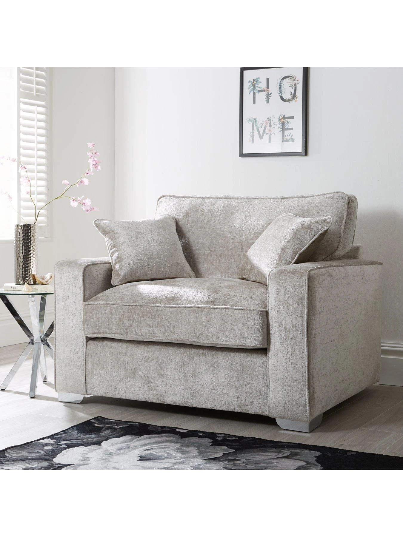 Very Home Chicago Deluxe Fabric Love Seat 4 Very Home Chicago Deluxe Fabric Love Seat - Image 2