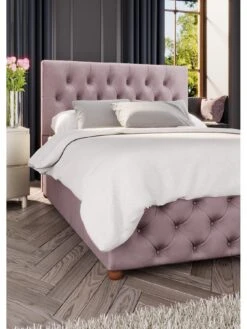 Laurence Llewelyn-Bowen Luna Ottoman Small Double Bed -Oleu Furniture Shop TD4RP SQ4 0000000591 BLUSH SLd1