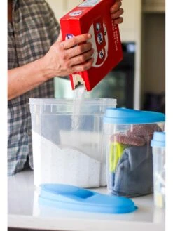 KitchenCraft Kitchen Craft 3pc Storage Set -Oleu Furniture Shop TG9GX SQ5 0000000020 BLUE SLd3