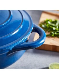 Tower Barbary & Oak 28 cm Shallow Casserole Dish - Blue -Oleu Furniture Shop TGRPK SQ3 0000000020 BLUE SLd1