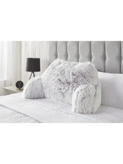 Very Home Long Hair Cuddle Cushion - Silver