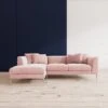 Swoon Alena Fabric Left Hand Corner Sofa - Easy Velvet 1 Swoon Alena Fabric Left Hand Corner Sofa - Easy Velvet -Oleu Furniture Shop TKRDR SQ1 0000000591 BLUSH SLf