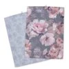 Catherine Lansfield Dramatic Floral Set Of 2 Tea Towels -Oleu Furniture Shop TLM4E SQ1 0000000005 GREY SLf
