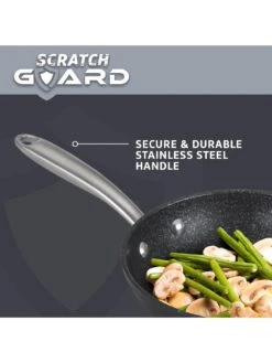 Prestige Scratch Guard Aluminium Non-stick Induction 25 cm Frying Pan -Oleu Furniture Shop TMUMR SQ5 0000000004 BLACK SLd3