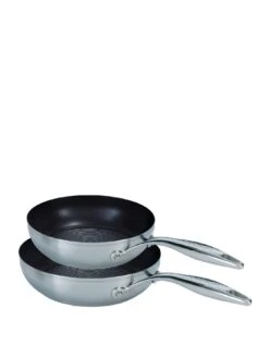 Circulon Steel Shield Stainless Steel Induction Non-stick Twin Pack Skillet Set 20/26cm