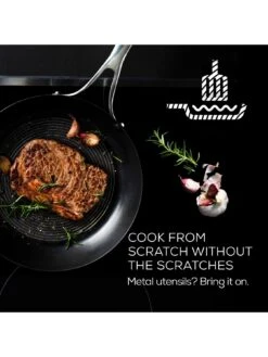 Circulon Steel Shield Stainless Steel Induction Non-stick Twin Pack Skillet Set 20/26cm -Oleu Furniture Shop TMW4K SQ4 0000000166 STAINLESS STEEL SLd2