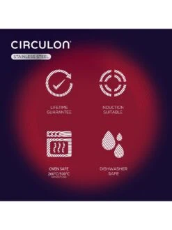 Circulon Steel Shield Stainless Steel Induction Non-stick Twin Pack Skillet Set 20/26cm -Oleu Furniture Shop TMW4K SQ5 0000000166 STAINLESS STEEL SLd3