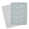 Catherine Lansfield Meadowsweet Floral Set Of 2 Tea Towels