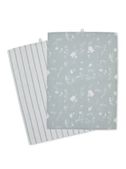 Catherine Lansfield Meadowsweet Floral Set Of 2 Tea Towels