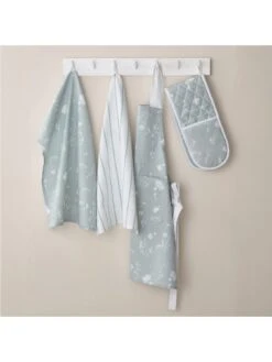 Catherine Lansfield Meadowsweet Floral Set Of 2 Tea Towels -Oleu Furniture Shop TNNGU SQ3 0000000047 GREEN SLd1