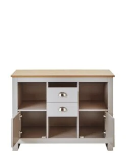 Very Home Atlanta Multi Chest - Light Grey/Oak -Oleu Furniture Shop TNNJE SQ4 0000013391 LIGHT GREY OAK SLd