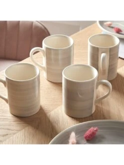 Very Home Harmony Spinwash 4 Piece Mug Set - Grey -Oleu Furniture Shop TQADQ SQ2 0000000005 GREY SLd