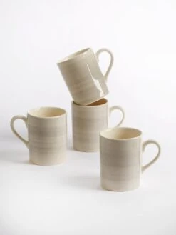 Very Home Harmony Spinwash 4 Piece Mug Set - Grey -Oleu Furniture Shop TQADQ SQ3 0000000005 GREY SLd1